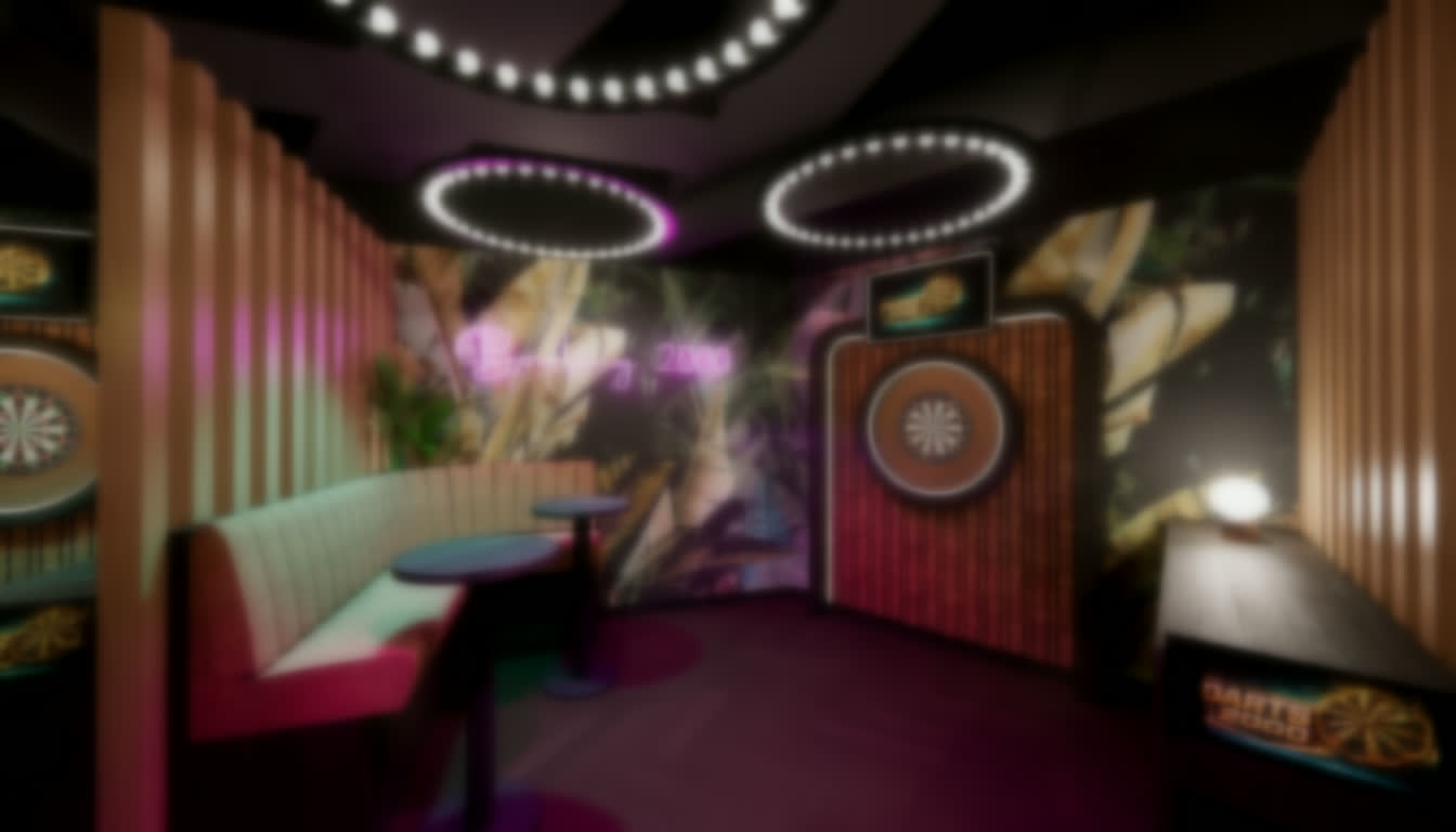 Exklusive Social-Darts-Lounge bei Bowling 2000